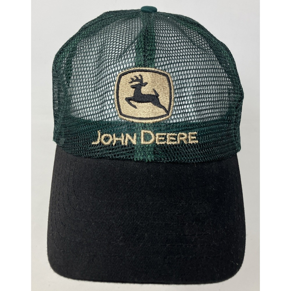 John Deere Green Mesh Snapback Hat Farm Tractor K-Products